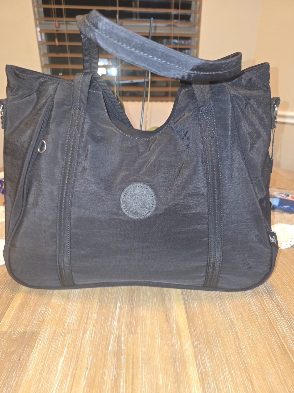 Maxlady Large Black Tote Bag